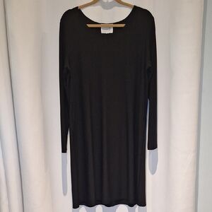 Compli K Elegant Black Long Sleeve Dress Size L